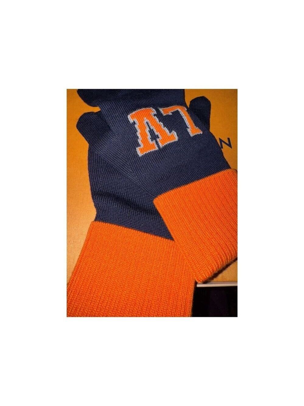 Louis Vuitton Gon Louis Marine Large Navy & Orange Gloves Box, COA - Picture 14 of 14